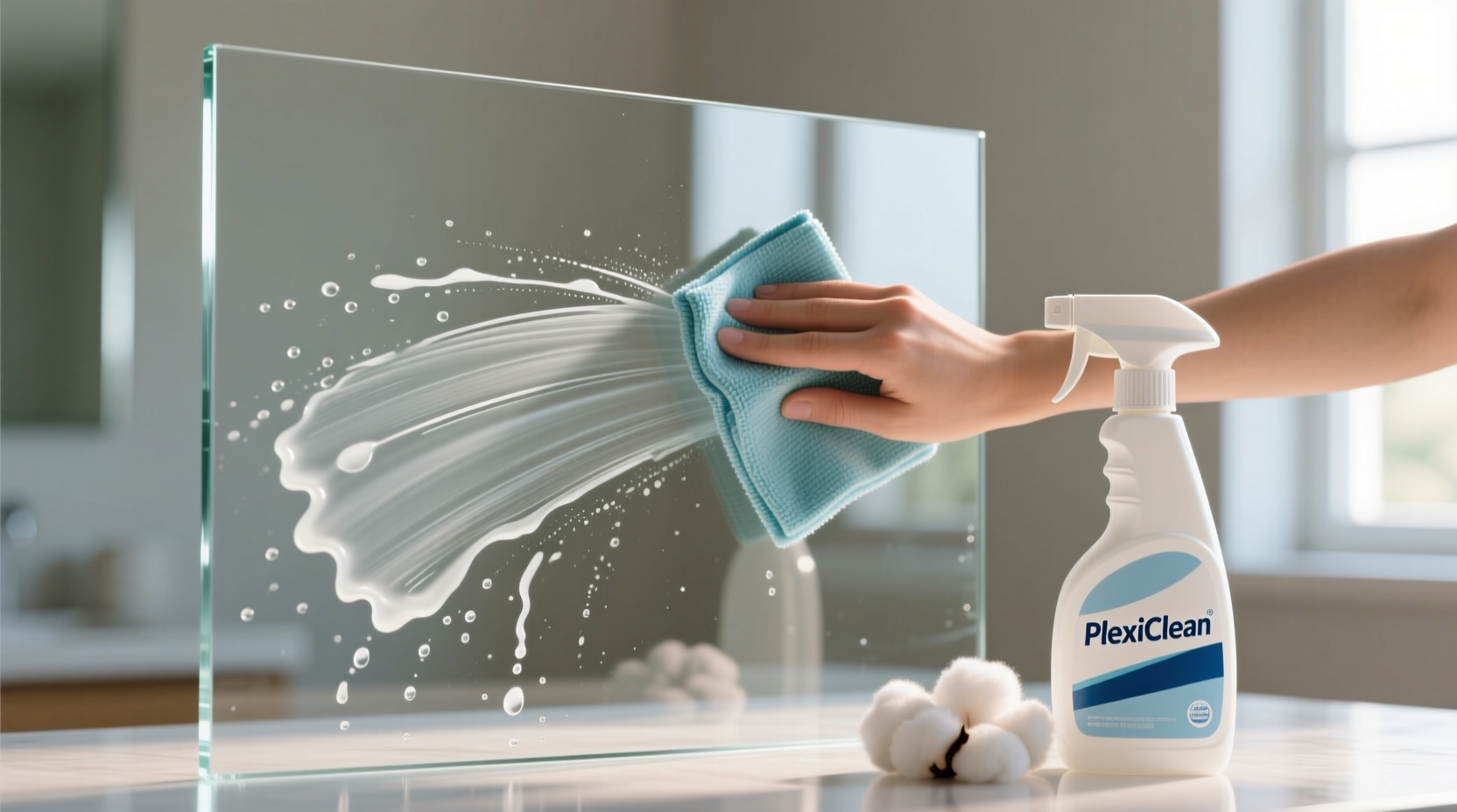 how to clean plexiglass