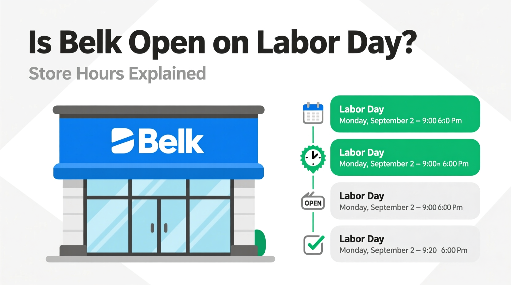 is belk open on labor day