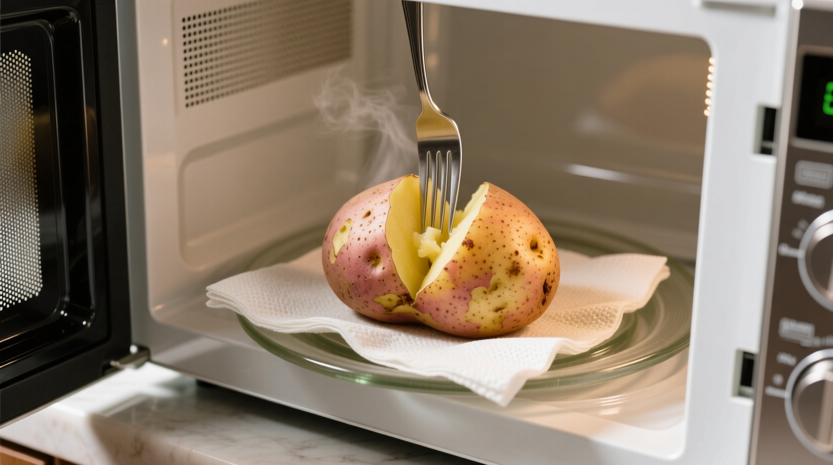 how long to microwave potato