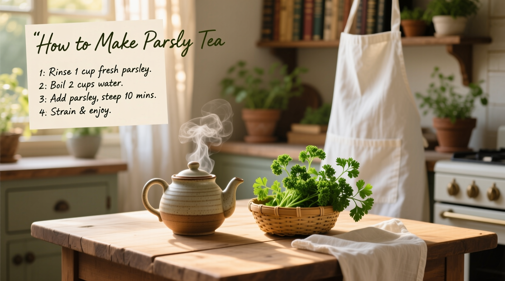 how do you make parsley tea