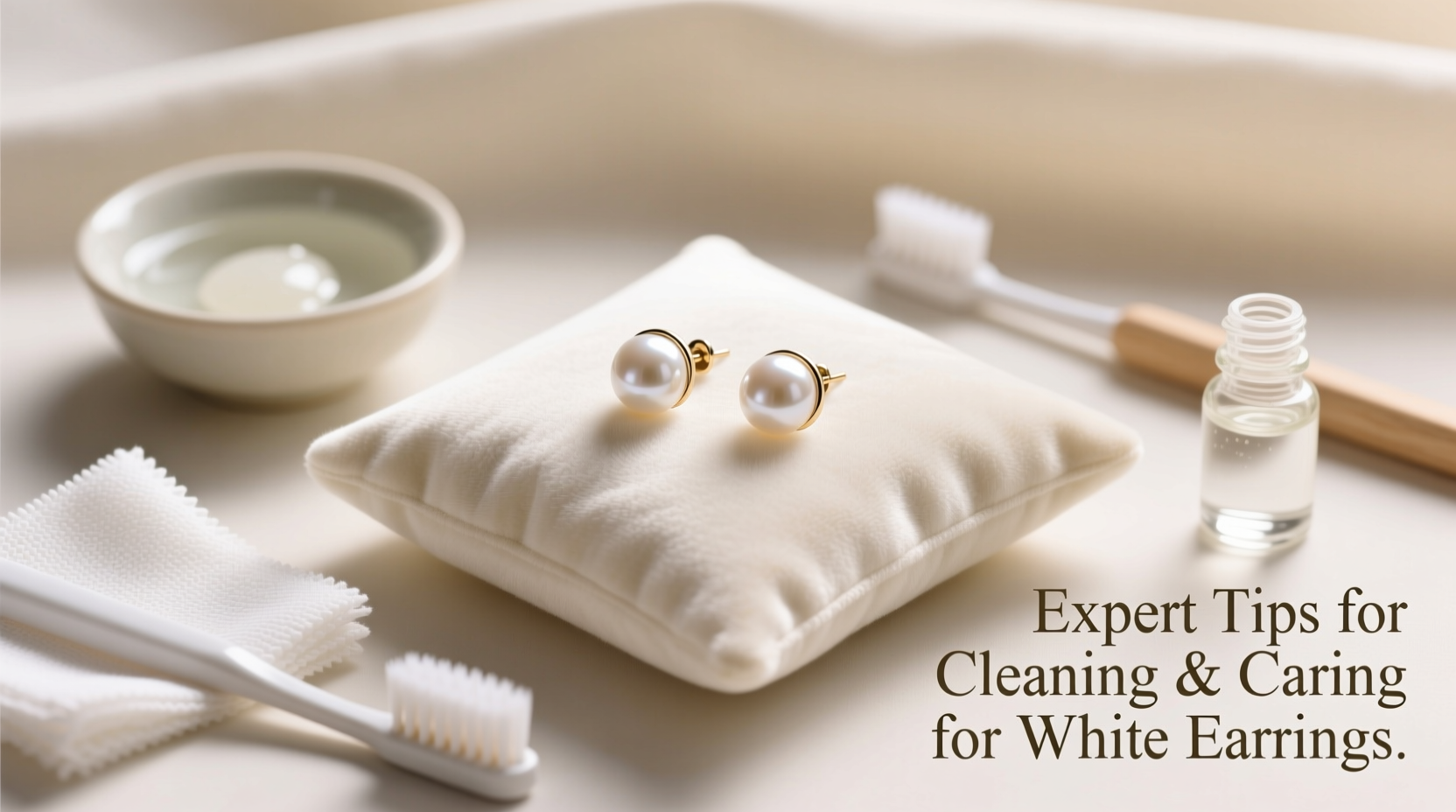 expert tips for cleaning and caring for white earrings to keep them bright and beautiful
