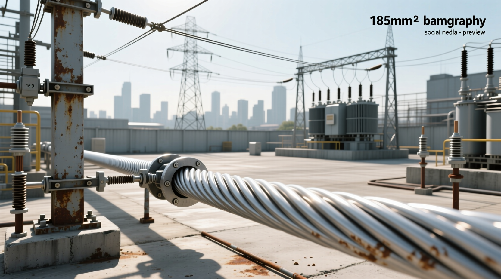 185mm² aluminum cable guide when to use it