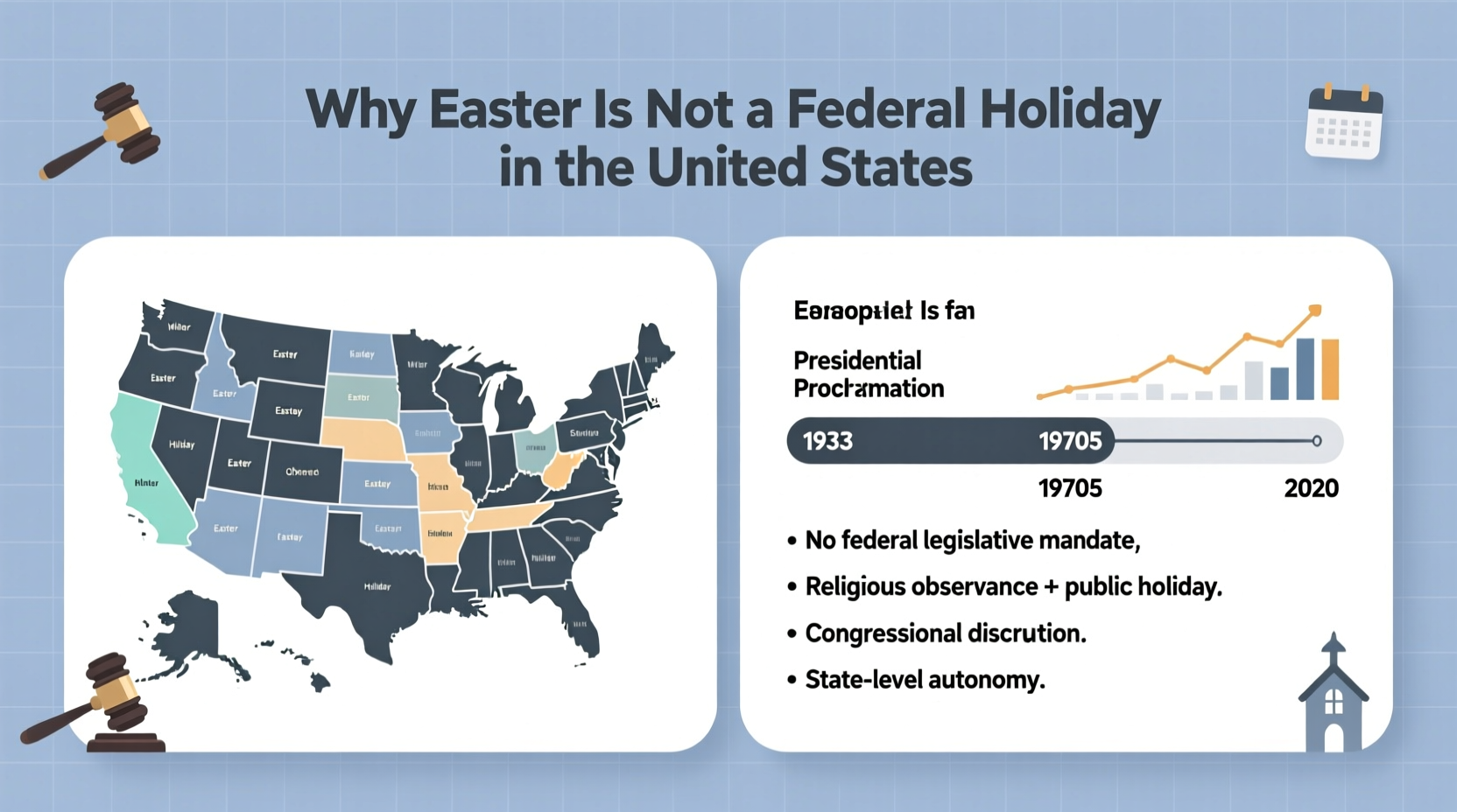why easter is not a federal holiday