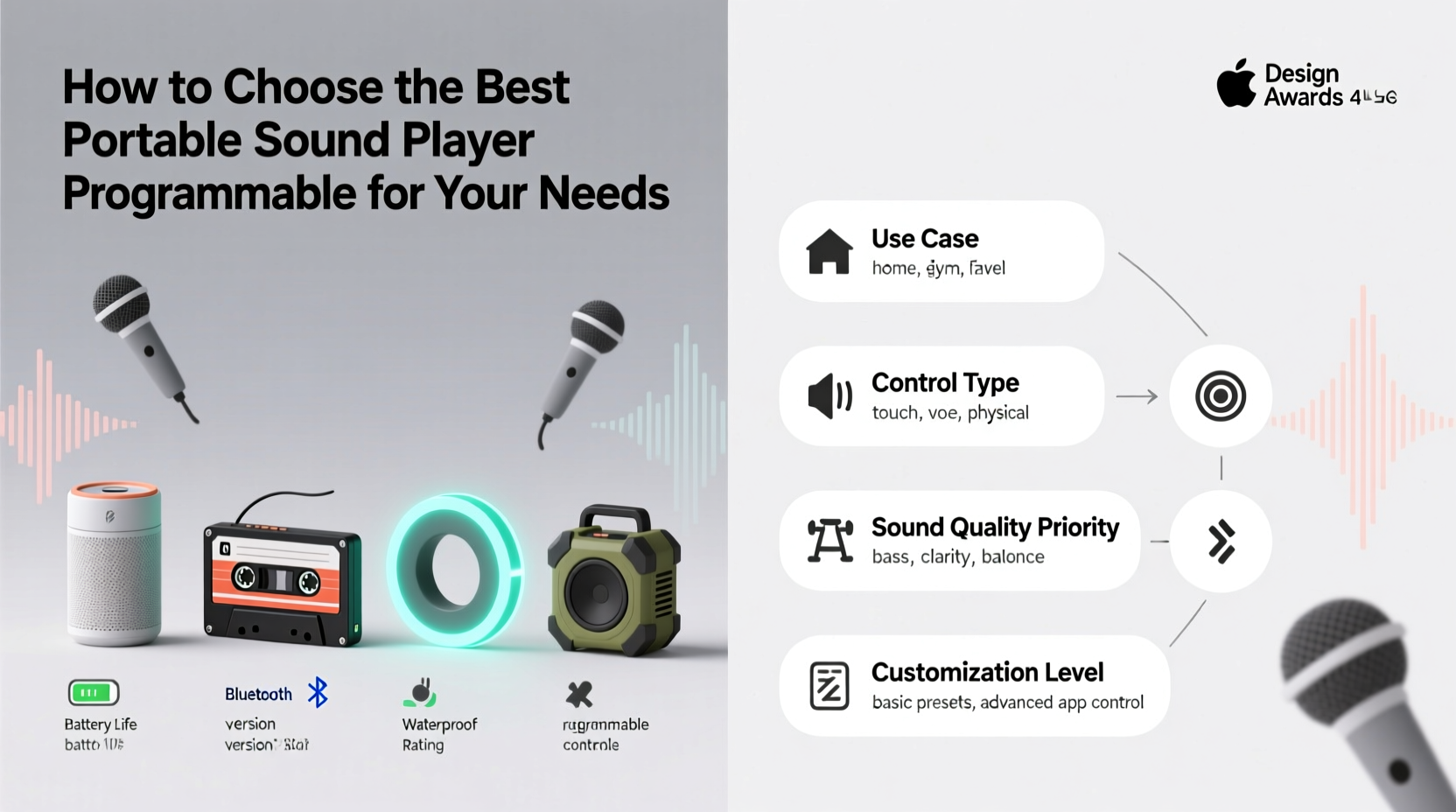 portable sound player programable