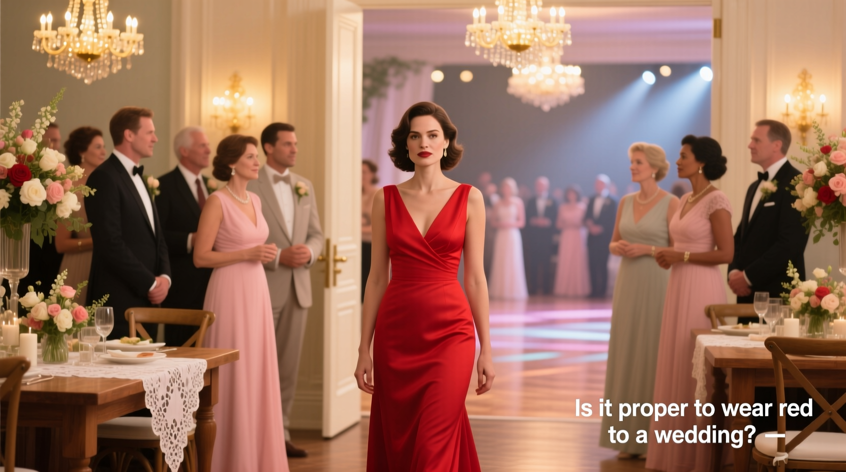 is it proper to wear red to a wedding