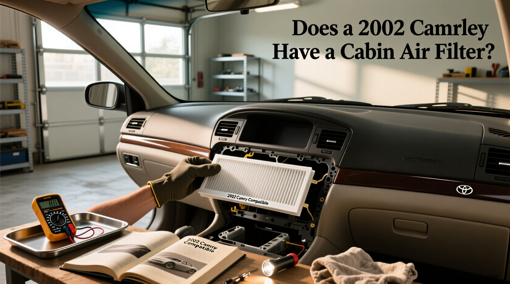 2002 Camry cabin air filter location under hood