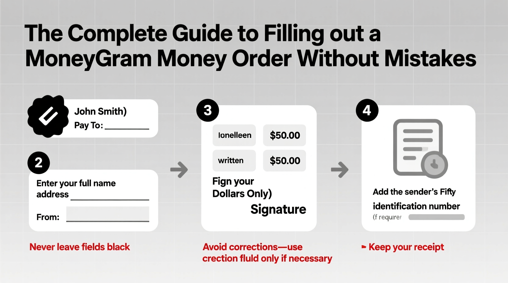 the complete guide to filling out a moneygram money order without mistakes