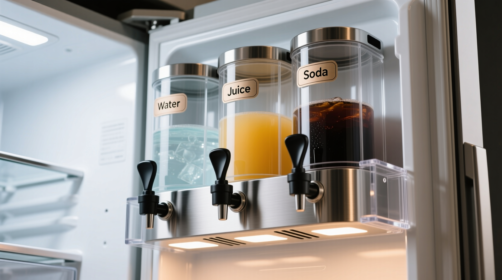 make a diy custom drink dispenser for your fridge