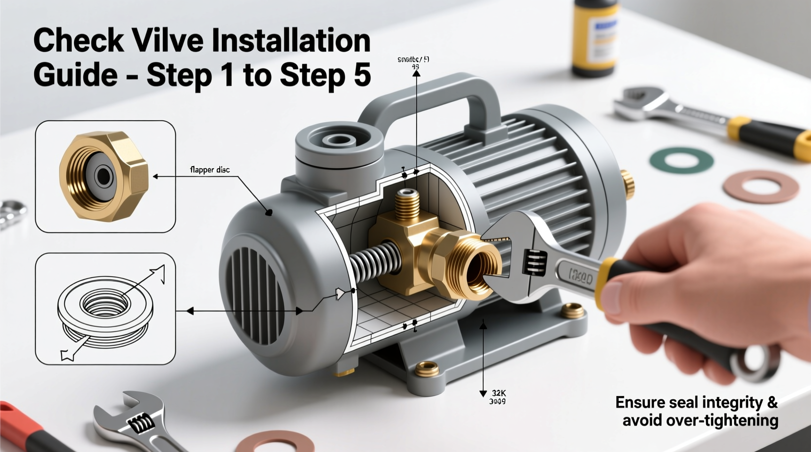 step by step guide to installing a check valve on an air pump for optimal performance