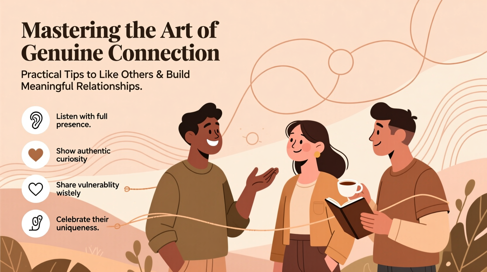 mastering the art of genuine connection practical tips on how to like others and build meaningful relationships
