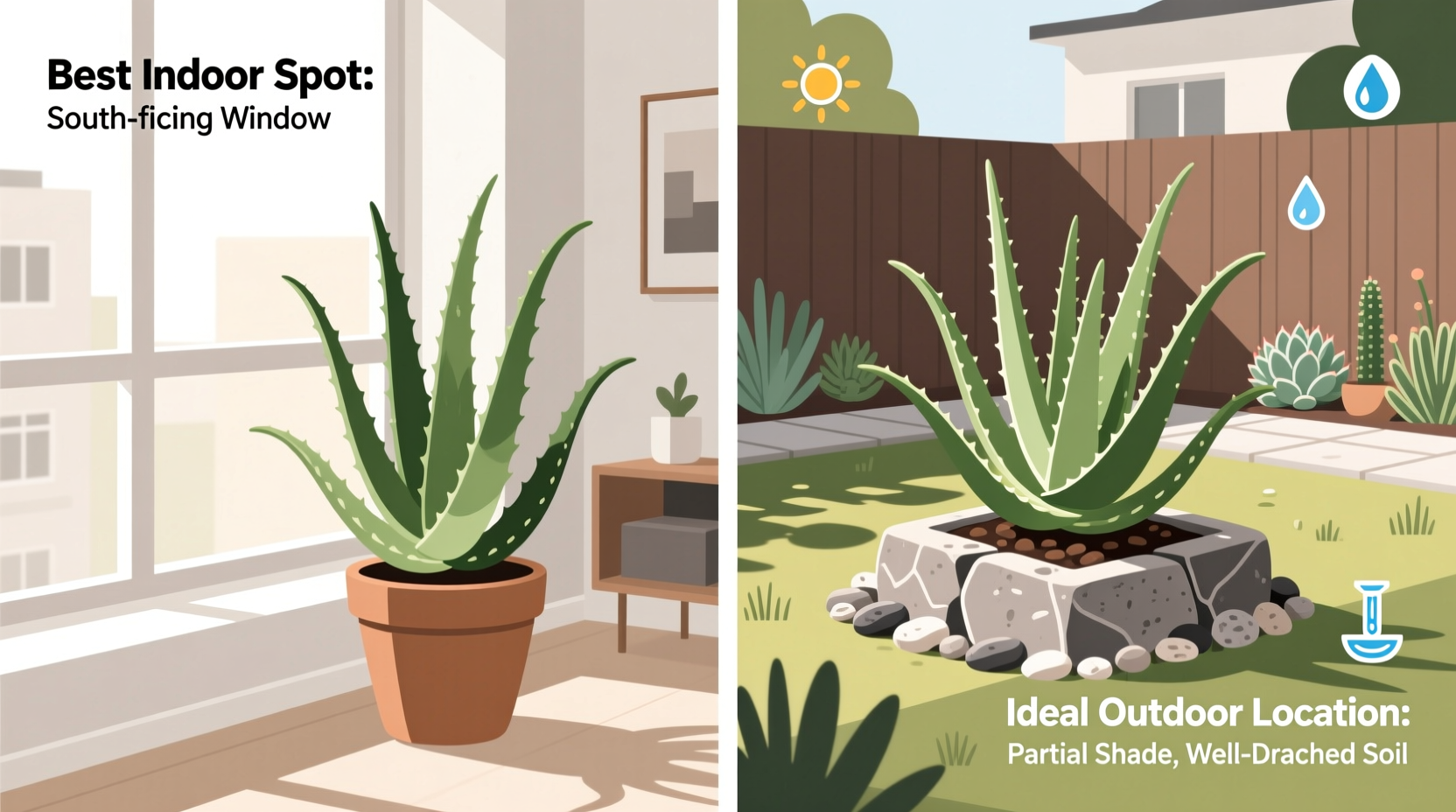 Where to Plant Aloe Vera: Best Indoor & Outdoor Spots
