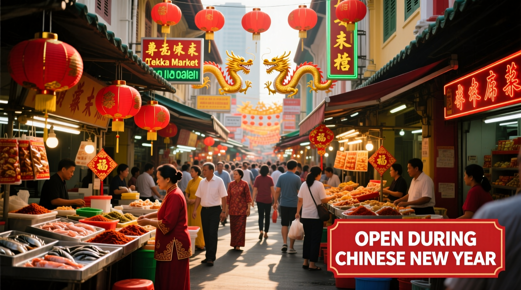 is tekka market open on chinese new year