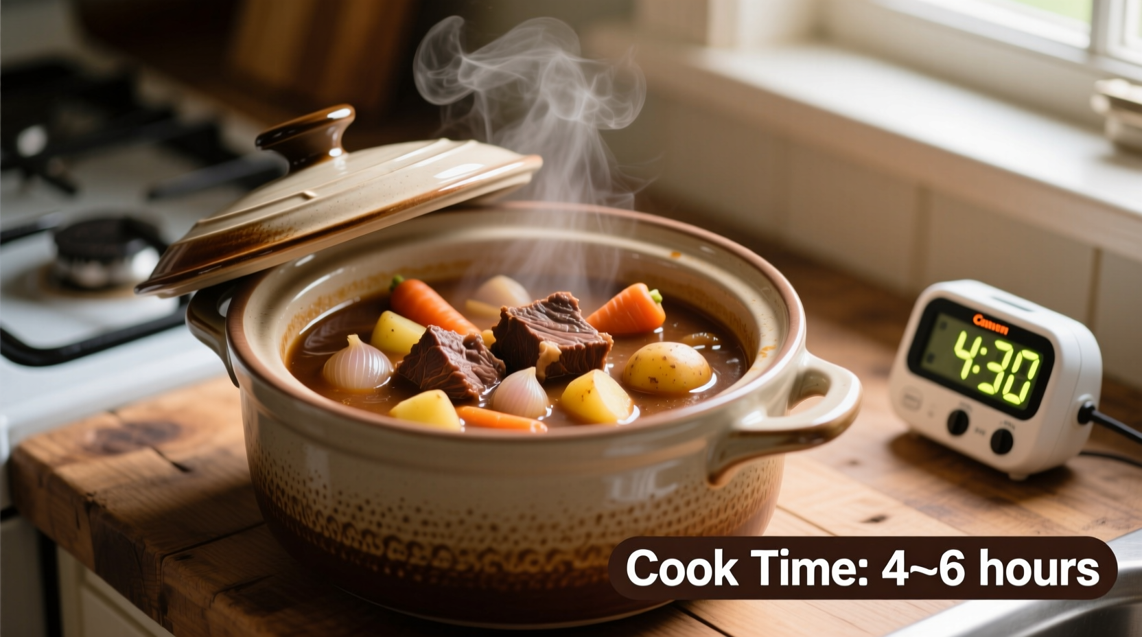 how long to cook beef stew crock pot
