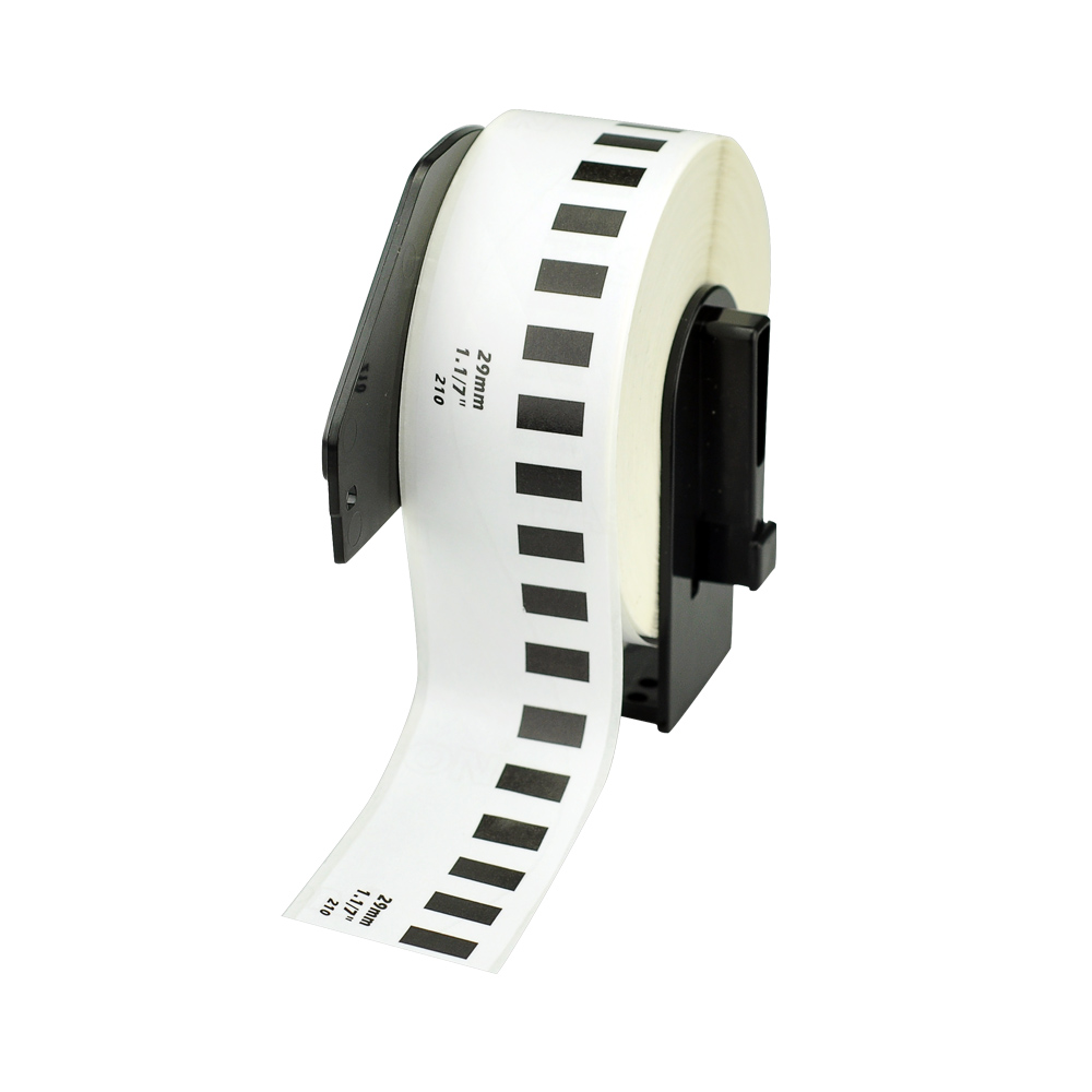 Thermal Paper Barcode Sticker Labels Roll 29mm*30.48m Compatible DK22210 File Folder Labels for Broher QL Series Printer