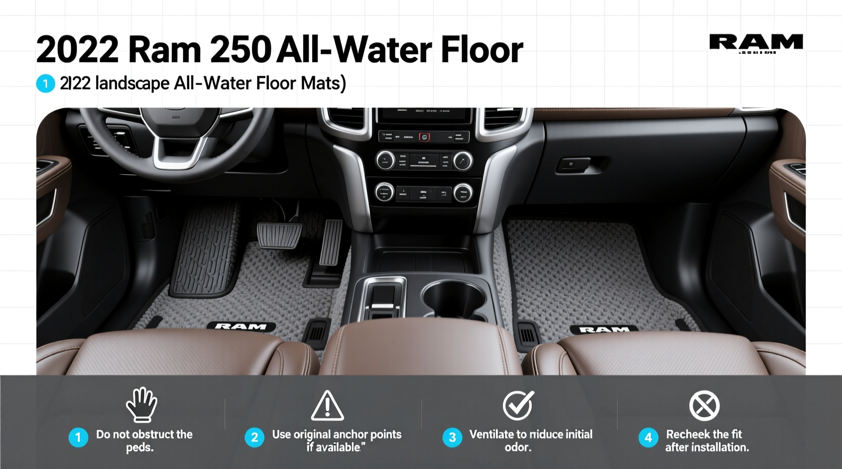 2022 Ram 2500 All Weather Floor Mats Buying Guide