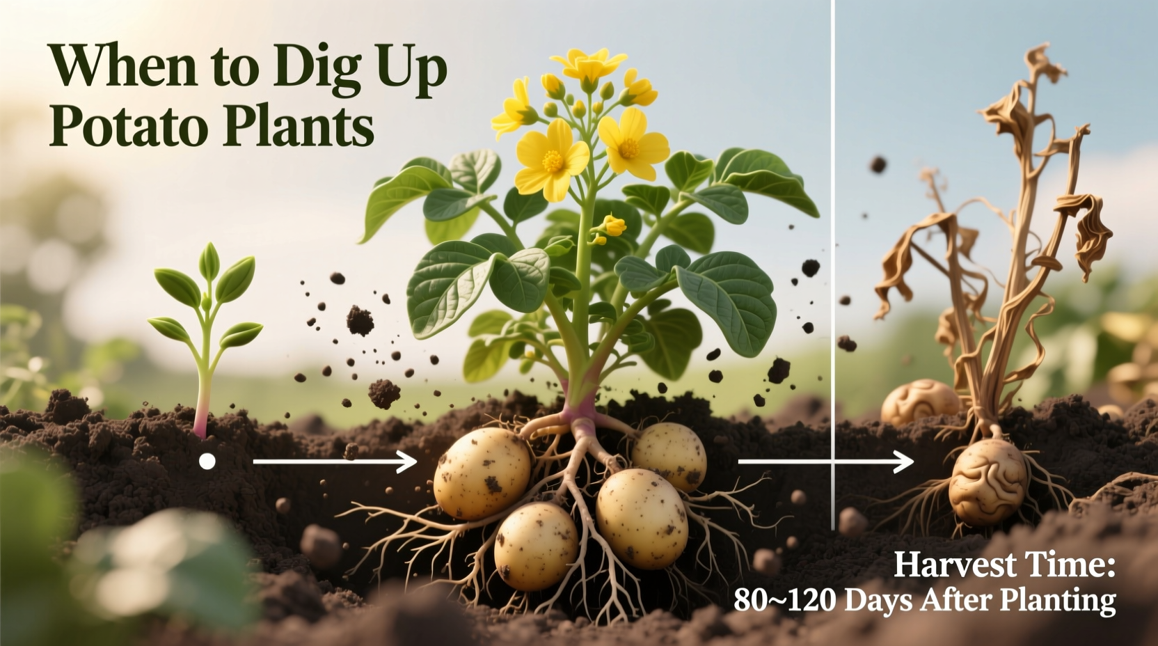 When to Dig Up Potato Plants: Harvest Timing Guide