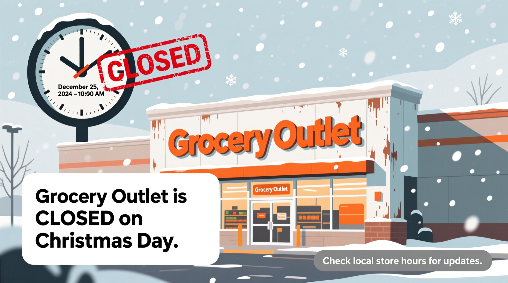 is grocery outlet open on christmas day