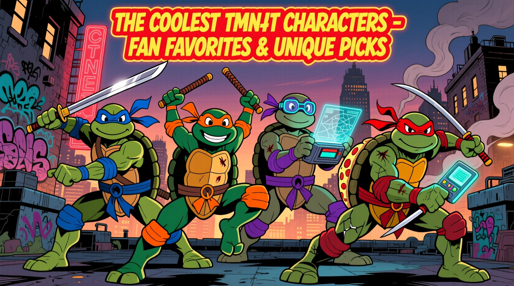 discover the coolest teenage mutant ninja turtle characters with fan favorites and unique picks