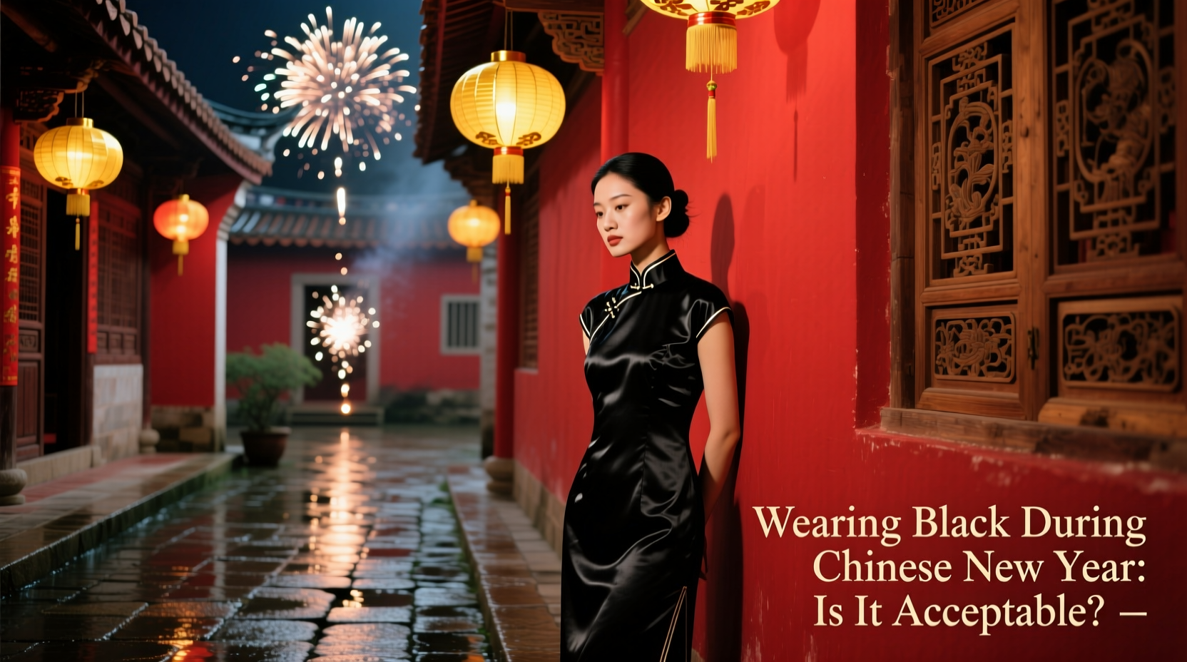 is it okay to wear black during chinese new year