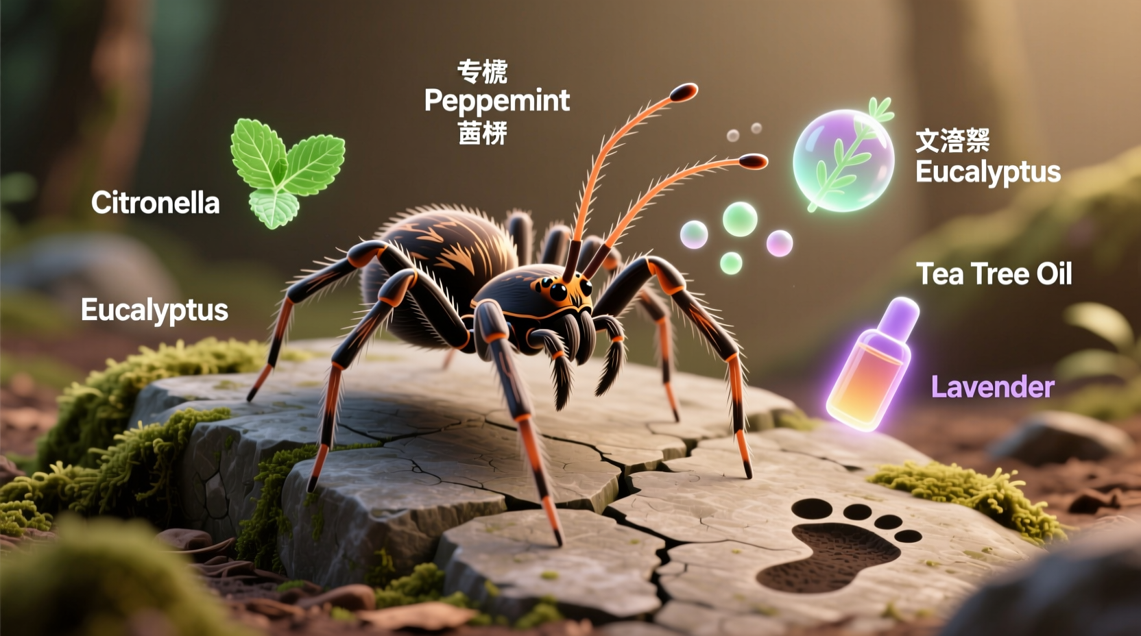 what smells do spiders hate