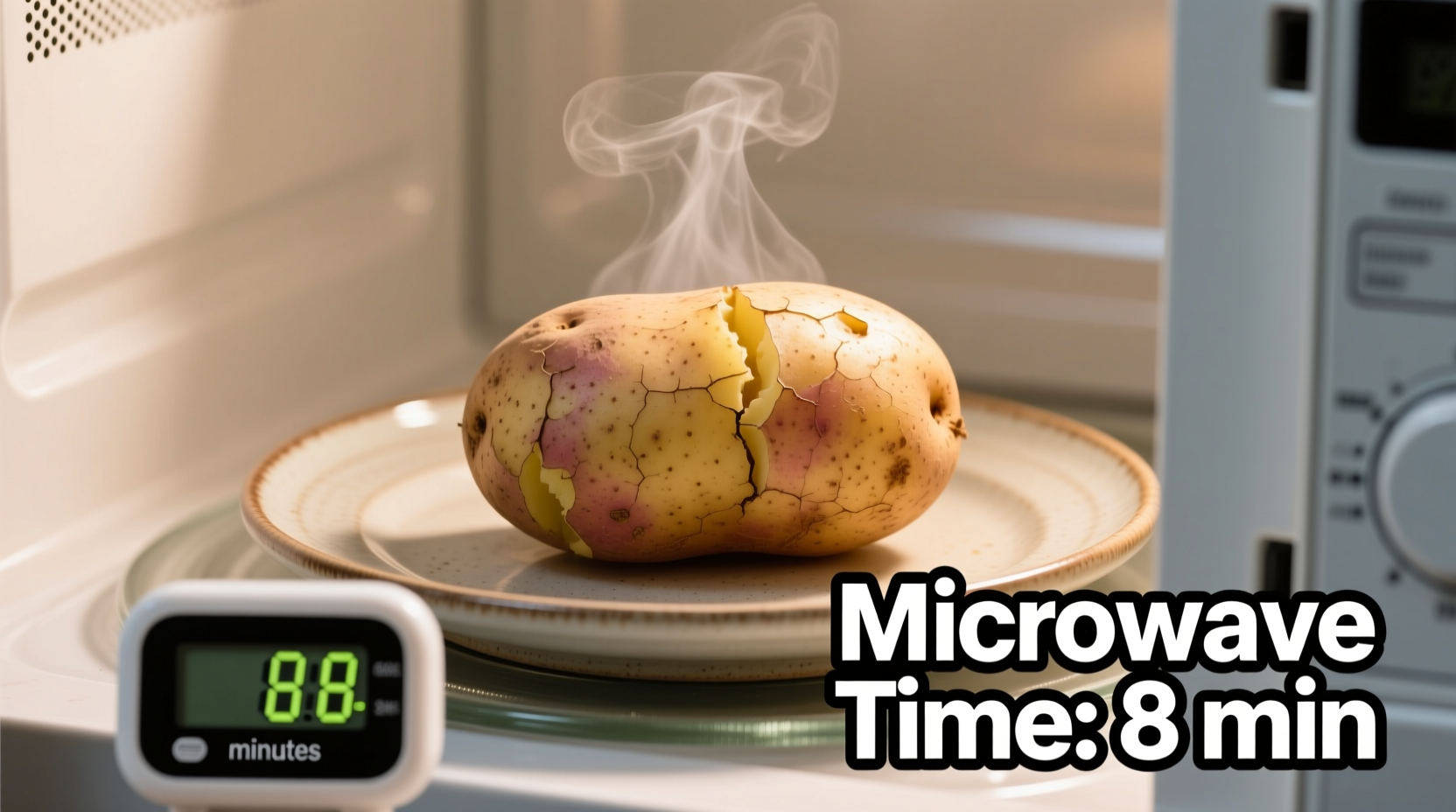 how long for bake potato in microwave