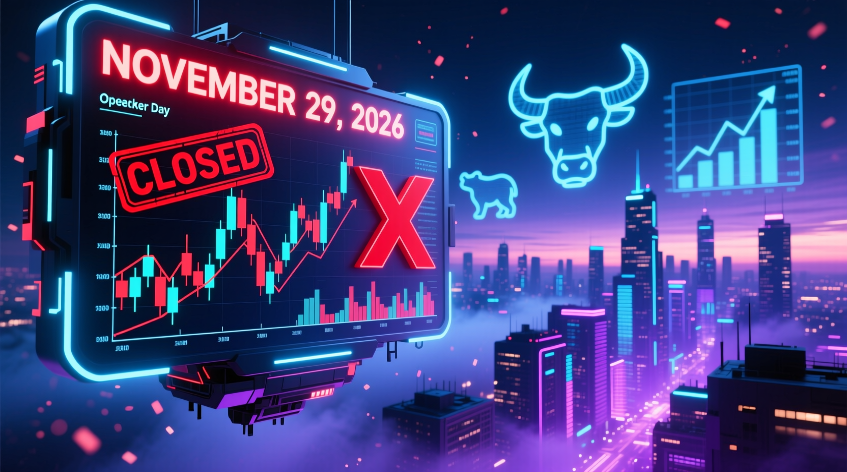 is the stock market open on november 29 2026