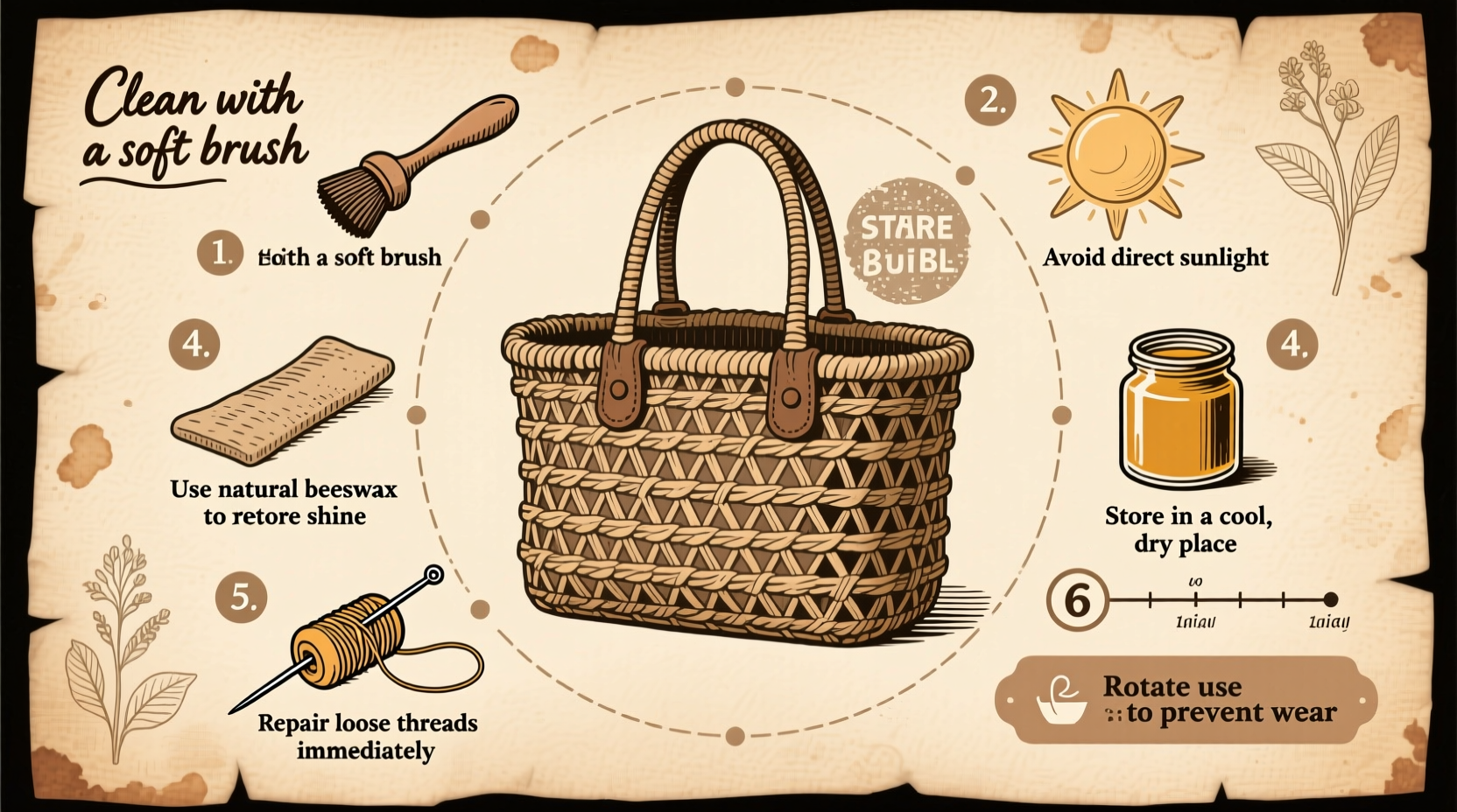 essential tips for maintaining and restoring your woven handheld bag