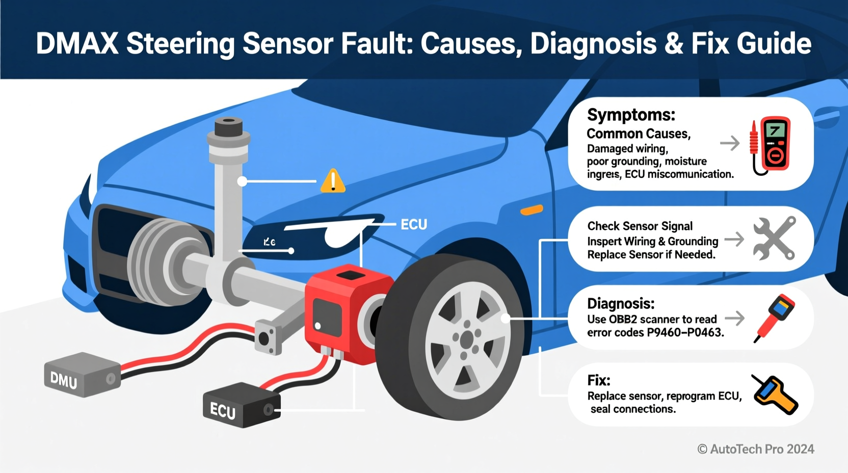 dmax steering sensor fault: Causes, Diagnosis & Fix Guide
