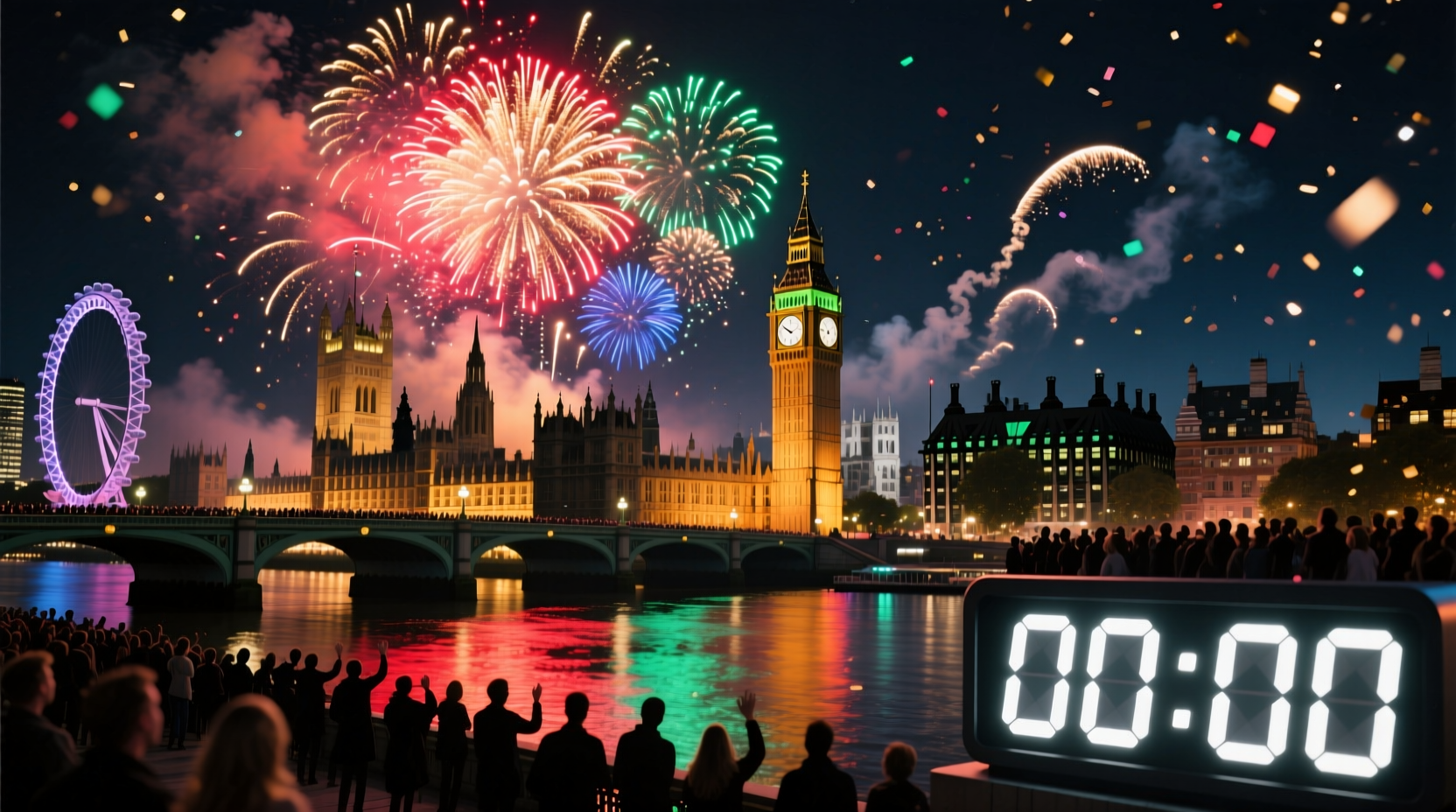 where to watch new year fireworks in london
