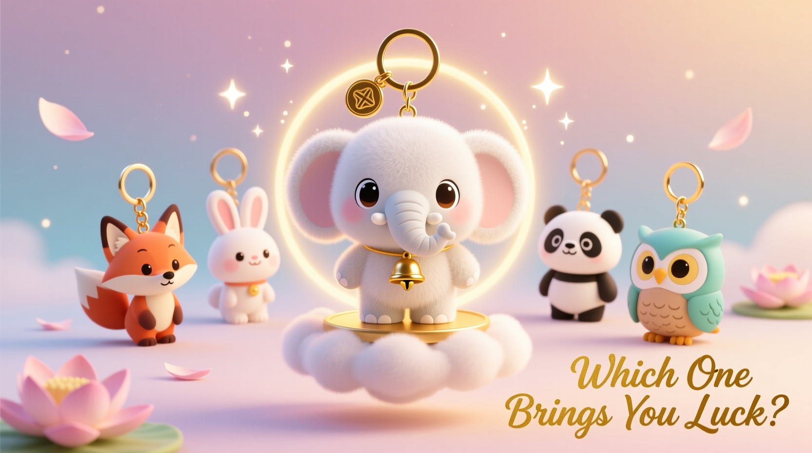 elephant keychain vs other animal keychains which one is cuter and brings better luck