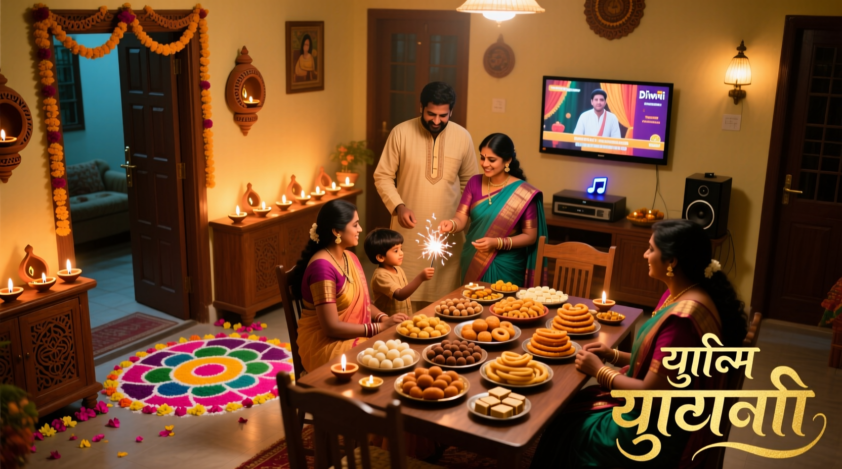 how to celebrate new year in india at home