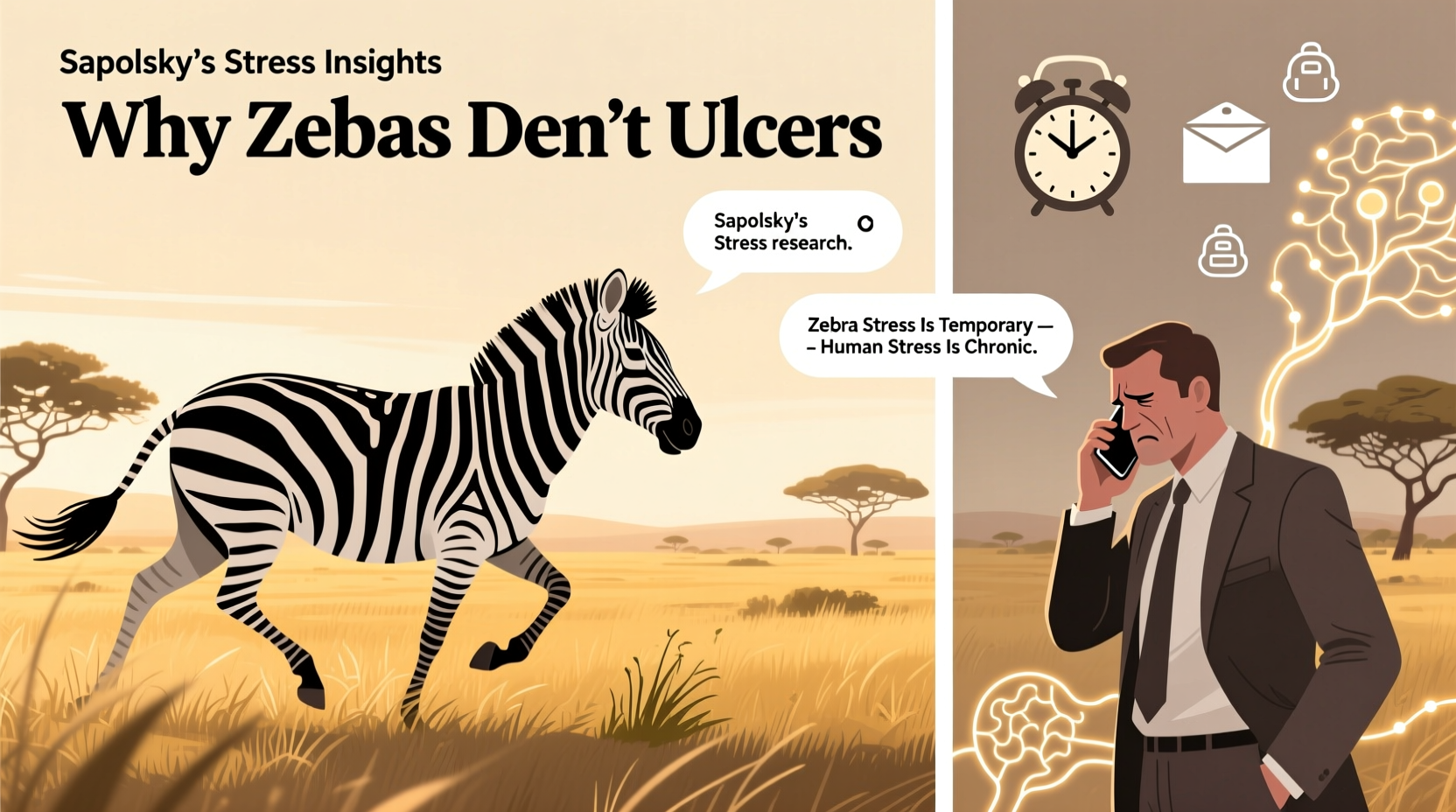 why zebras dont get ulcers sapolskys stress insights