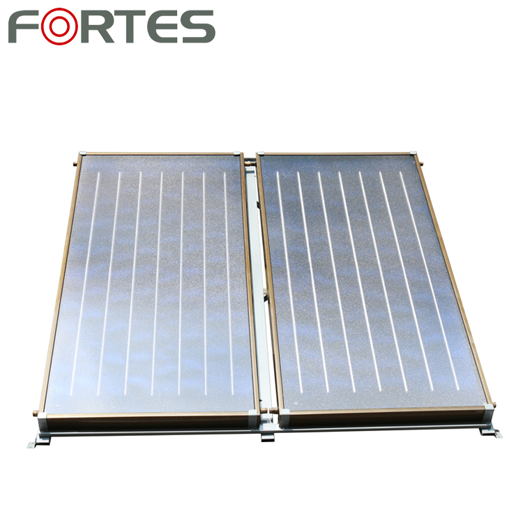 Fortes flat panel solar heating cooling hot water air source heat pump water heater