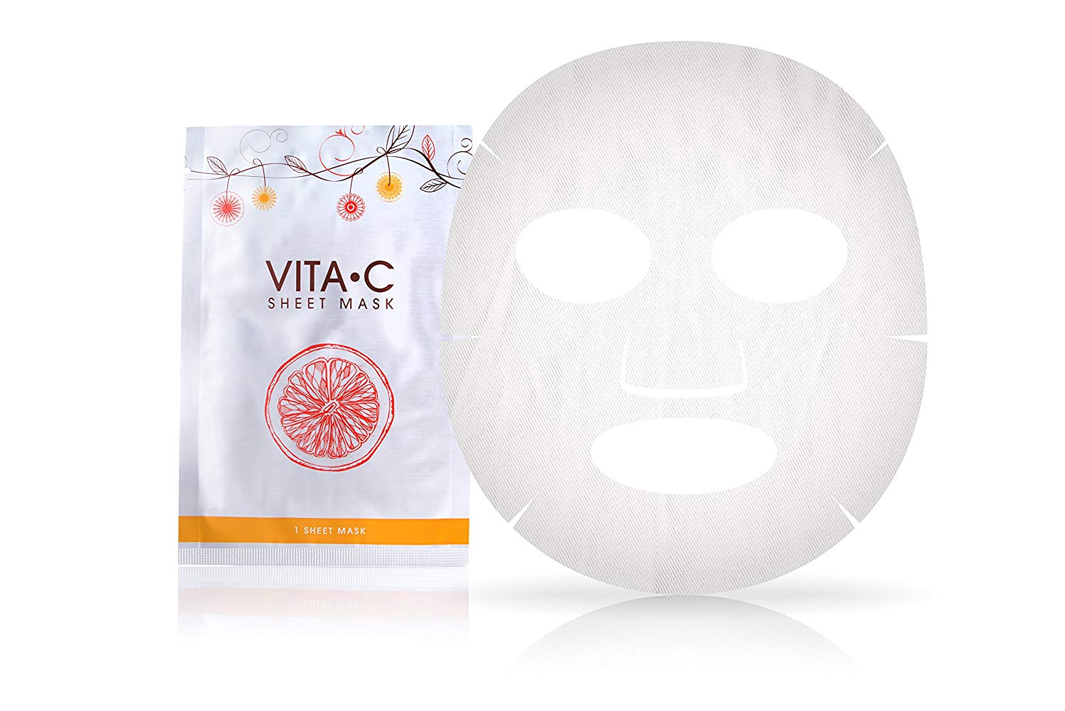 Private Label Organic Skin Care Anti Aging Vitamin C Sheet Face Mask