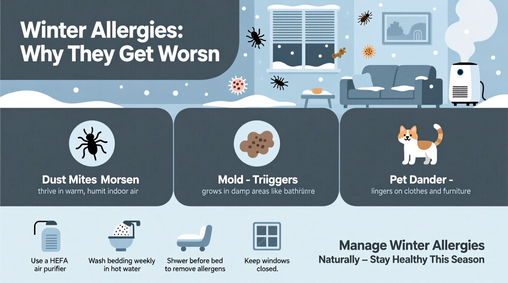 winter allergies why are they worse how to manage them