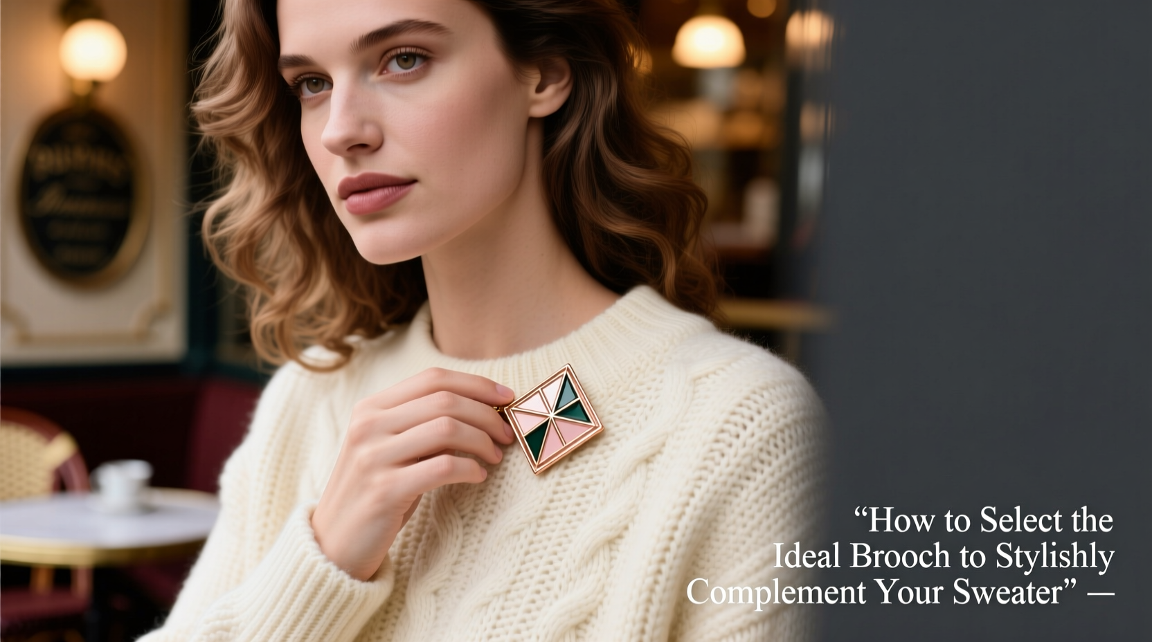 how to select the ideal brooch to stylishly complement your sweater