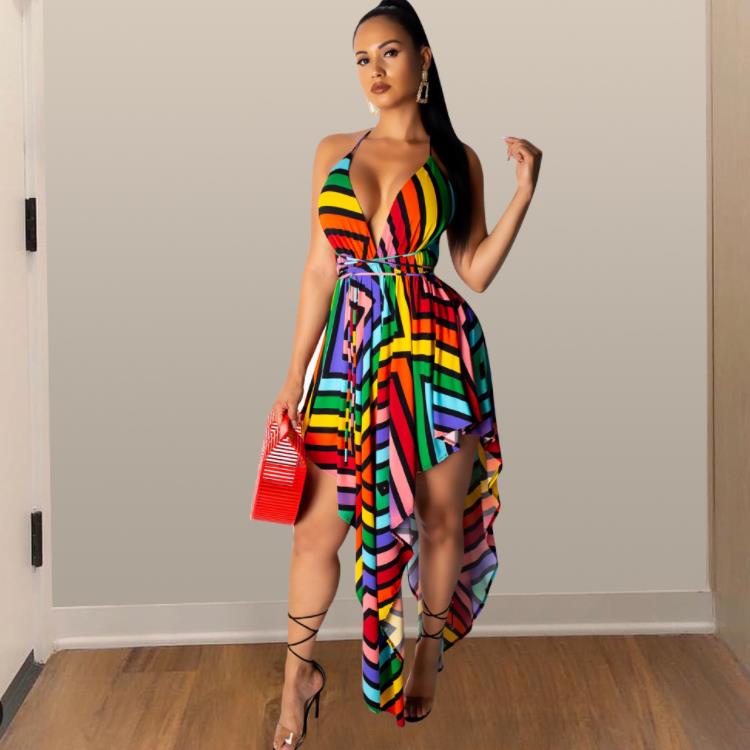 Good quality factory directly plus size dress summer long casual women ladies sexy with best