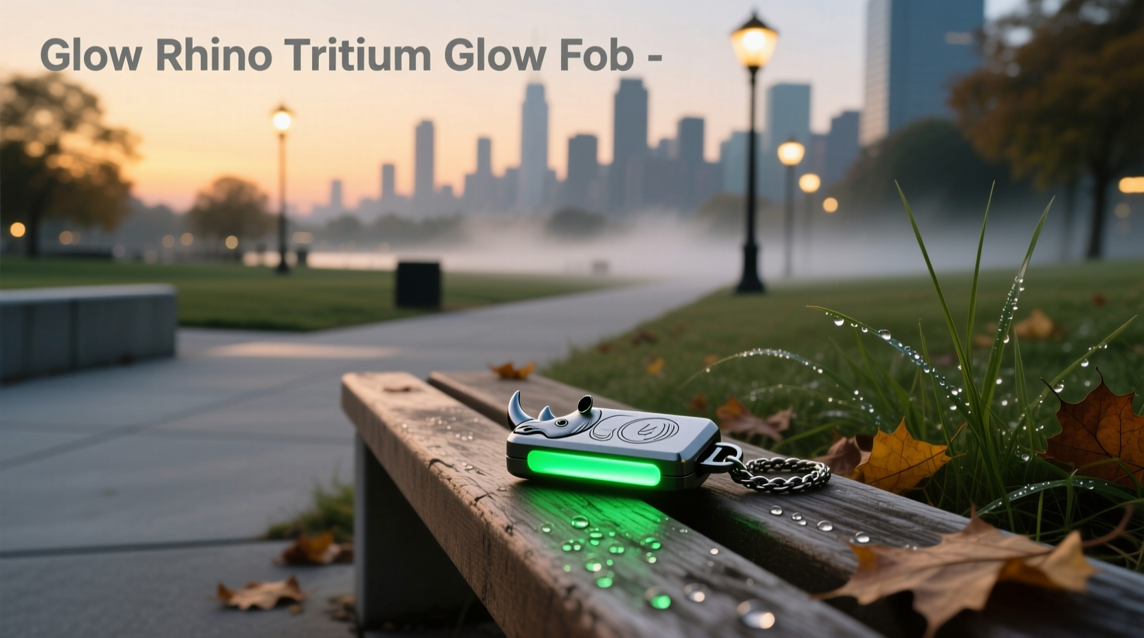 What is the Glow Rhino Tritium Glow Fob and how does it work?