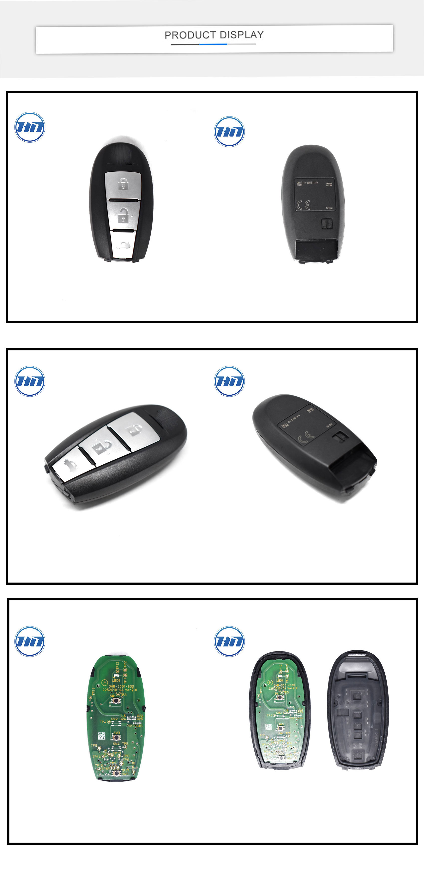 Original  Keyless Remote Car Smart  Key Fob with  3 buttons 433MHz 47 transponder chip for   Keietsu