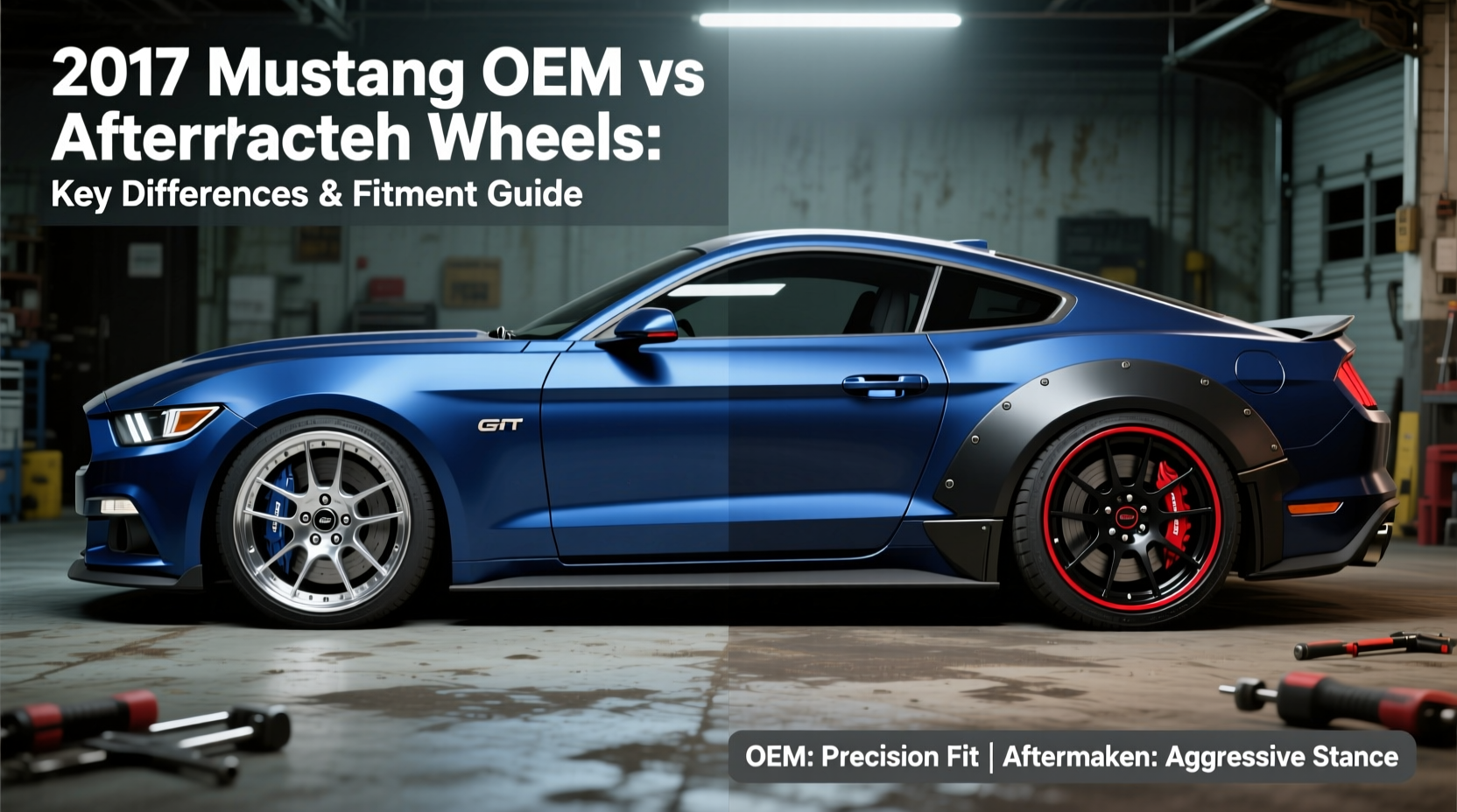 2017 mustang oem vs aftermarket wheel