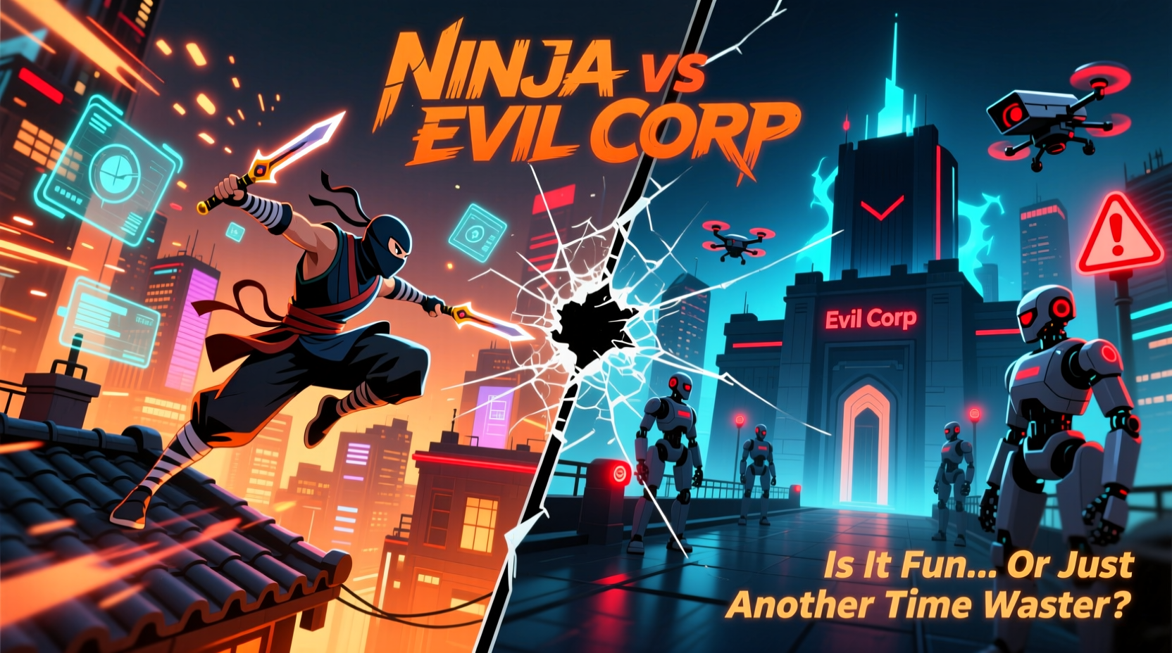 why is everyone suddenly playing ninja vs evil corp is it actually fun or just another time waster