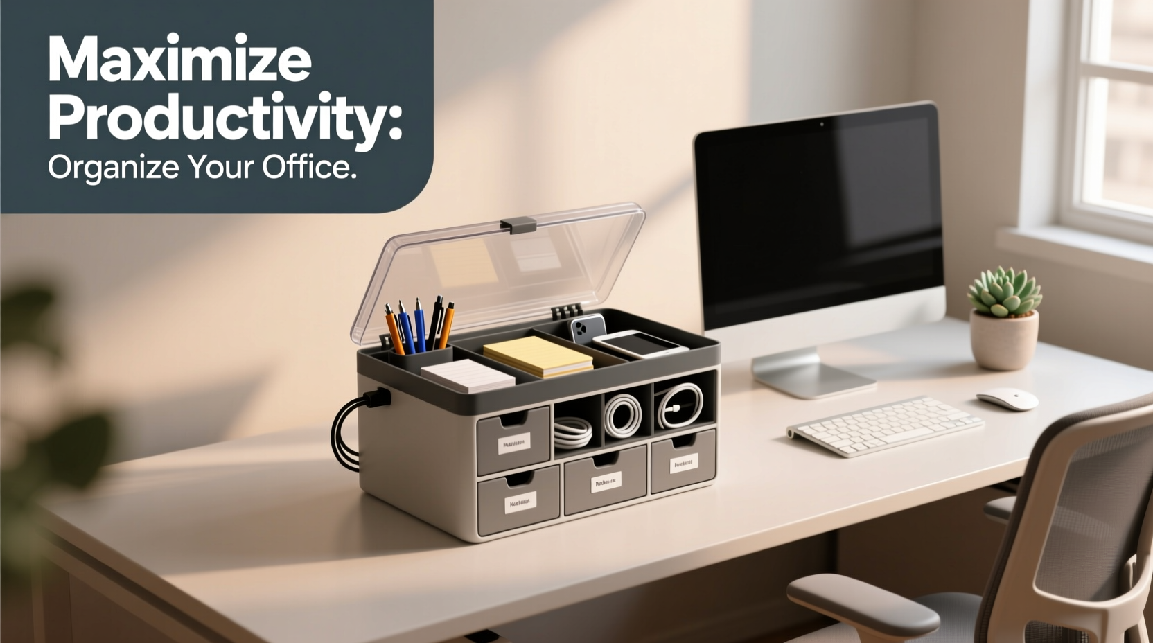 maximize productivity how to organize your office using a multifunctional storage box effectively