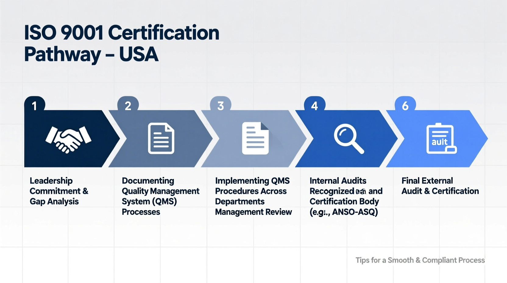 step by step guide to achieving iso 9001 certification in the usa tips for a smooth and compliant process