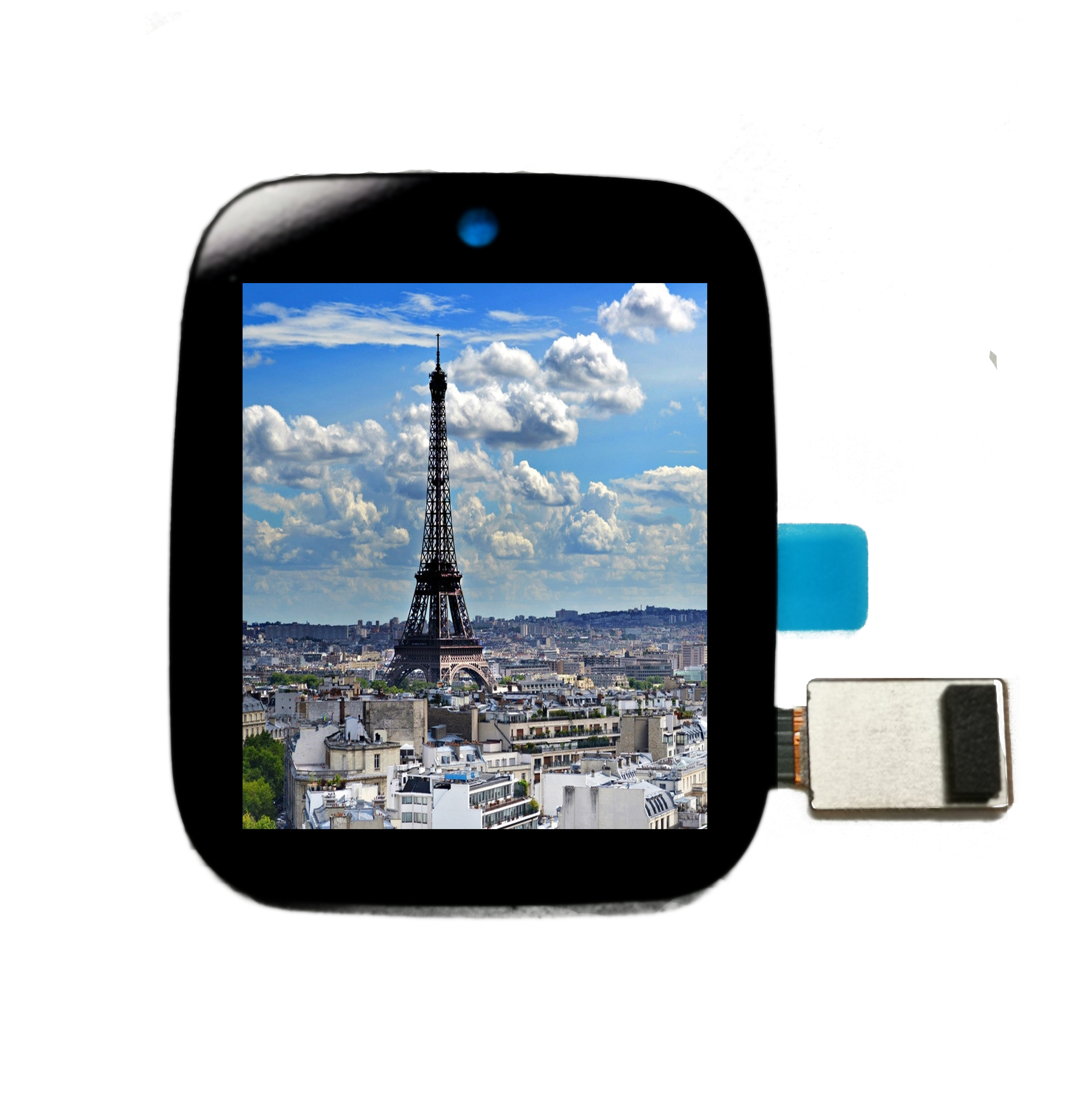 1英寸圆形tft显示屏480x480 st7701s tft lcd全彩触摸屏,适用于wiseb