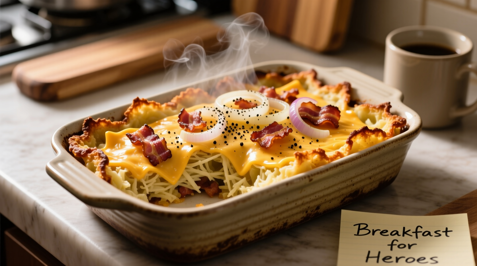 Perfect Shredded Potato Breakfast Casserole Recipe