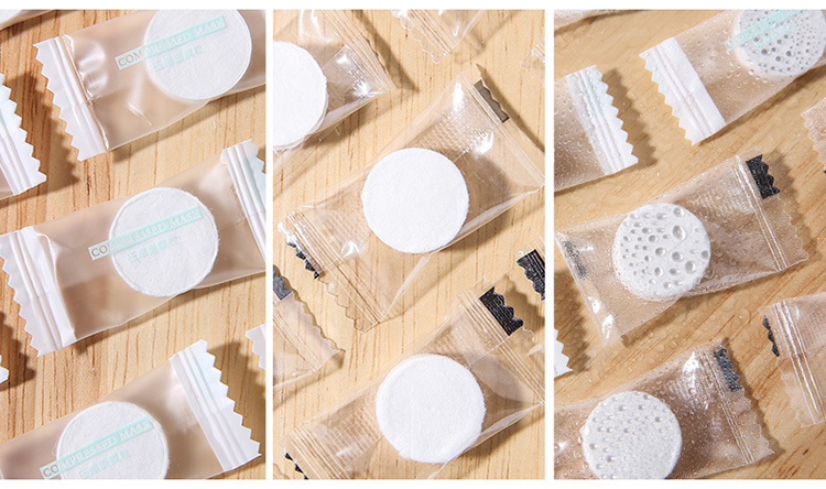 新款diy美容圆形纯棉竹炭压缩面膜片100件 - buy face mask sheet