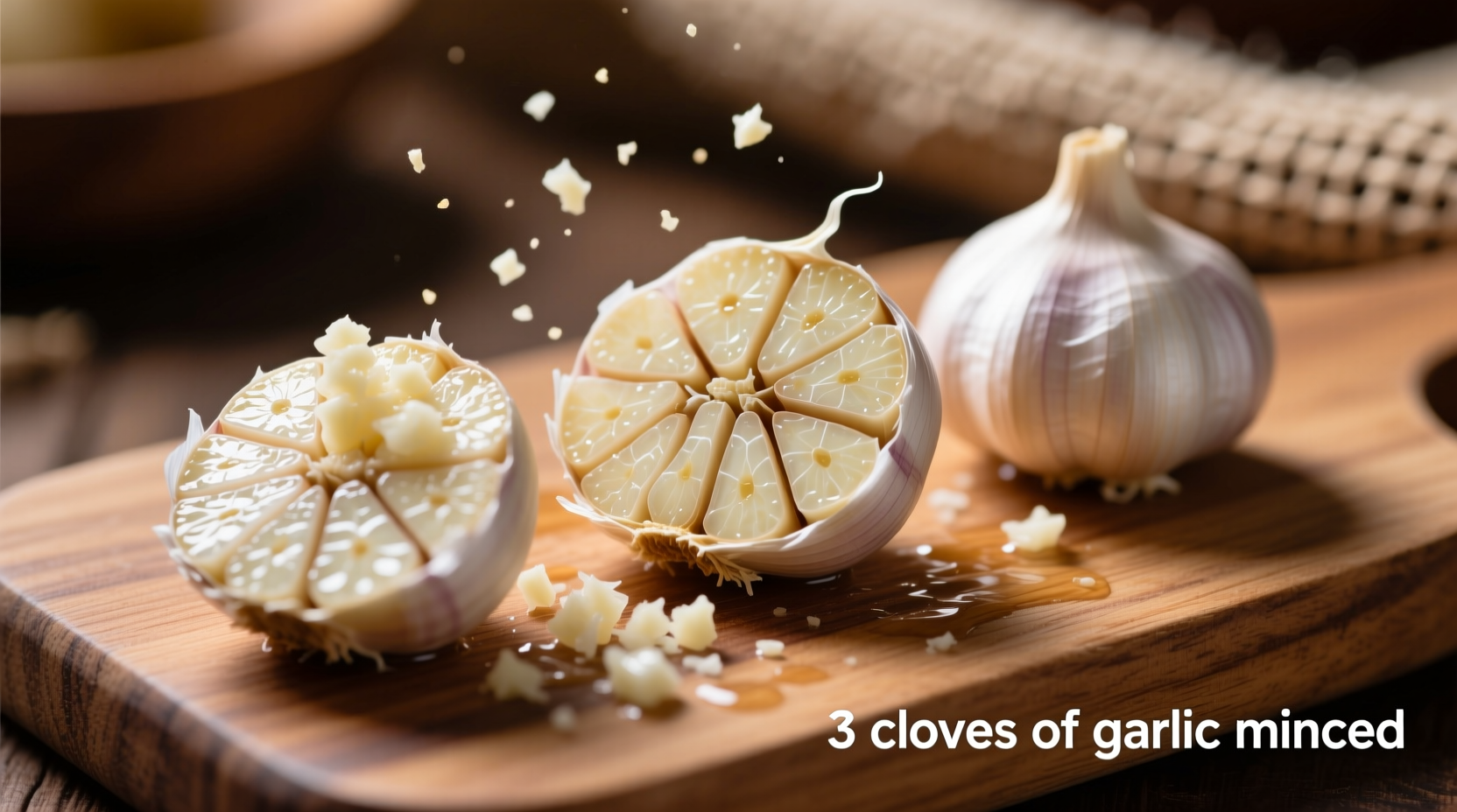 3 cloves of garlic minced