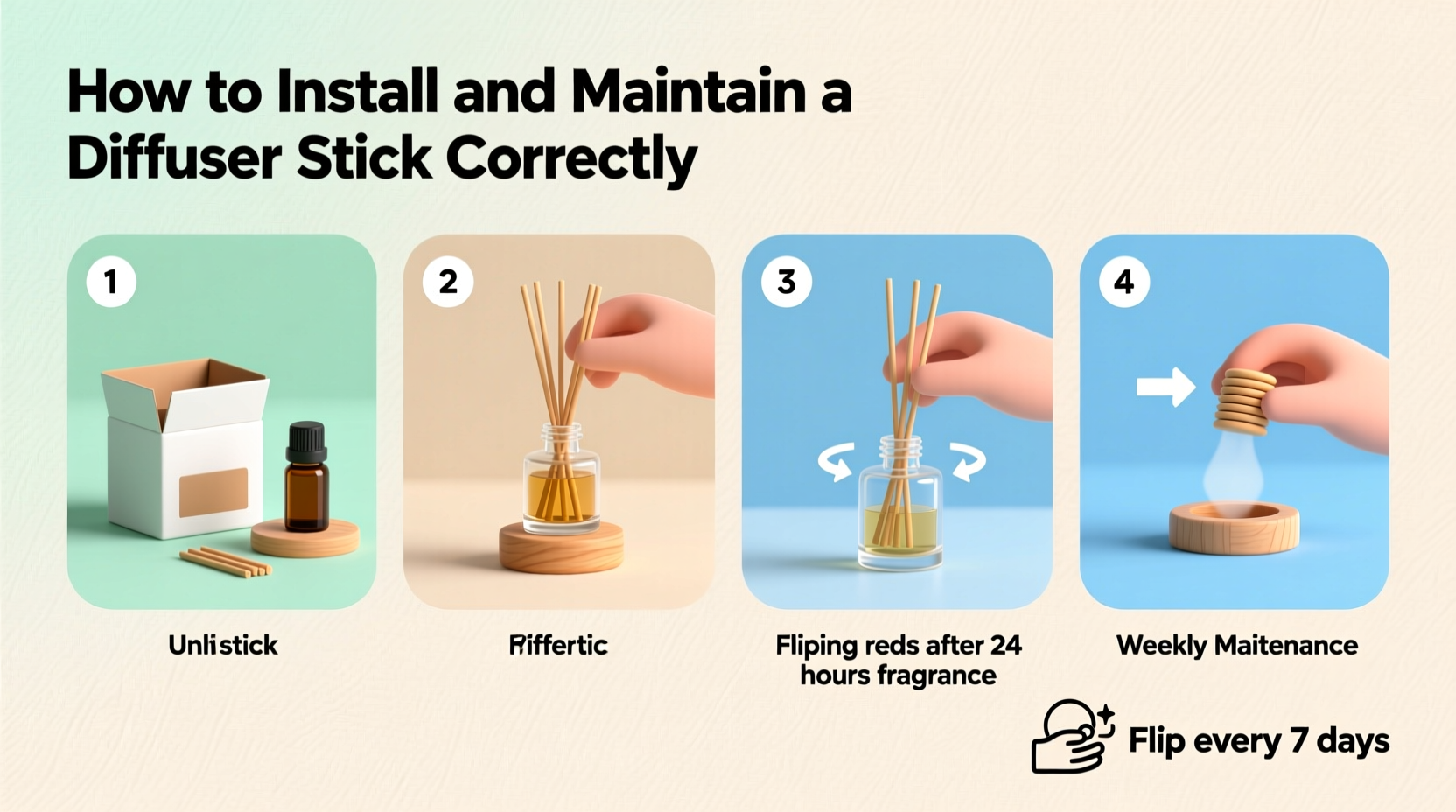 How to Install and Maintain a Diffuser Stick Correctly