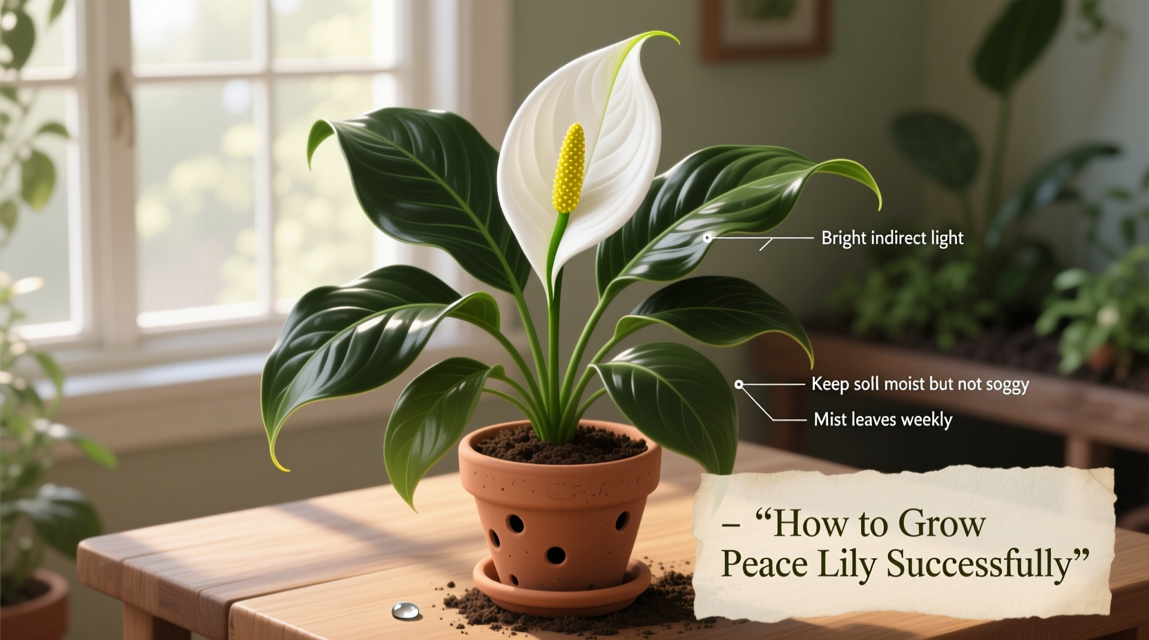 how to grow peace lily