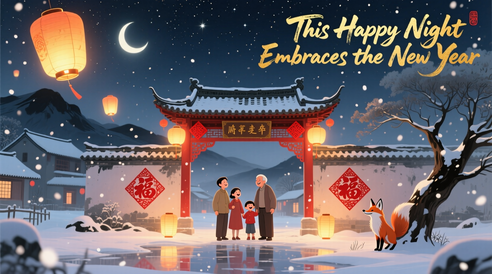 what does this happy night embraces the new year mean